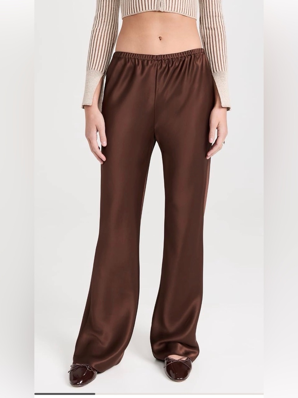 Reformation Gale Bias Satin Pant Sz Small Short